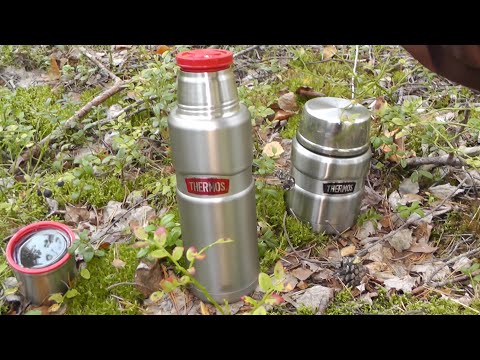 Видео: Термосы THERMOS KING для еды и напитков - обзор и тесты. Греются ли крышки кружки на разных термосах