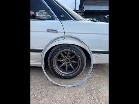 Видео: TOYOTA MARK2 gx71 черностой новые задние арки VLOG