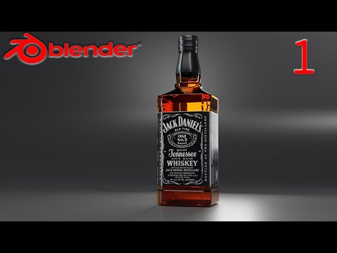 Видео: Виски Джек Дениелс в Blender 3D Часть 1