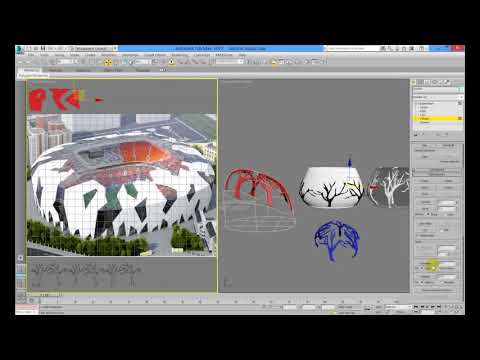 Видео: NURBS моделирование. Часть 2. Конструкция решетчатого типа и уникальная форма SurfDeform