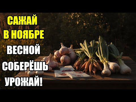 Видео: Что посадить в ноябре. Лучшие дни для посадки овощей