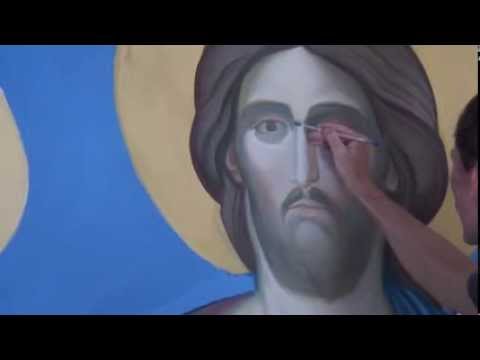 Видео: Как написать икону, How to paint an icon, Comment peindre l'icône, Dipingere l'icona