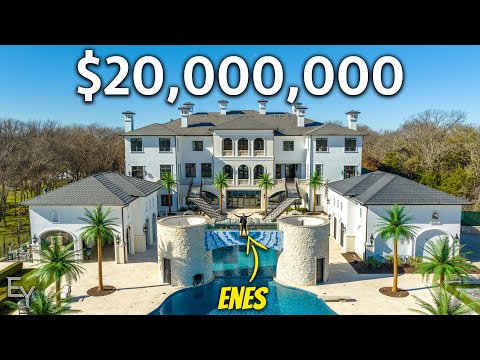 Видео: Внутри Crazy Texas Mega Mansion (батутная комната, боулинг, баскетбольная площадка и многое другое!)