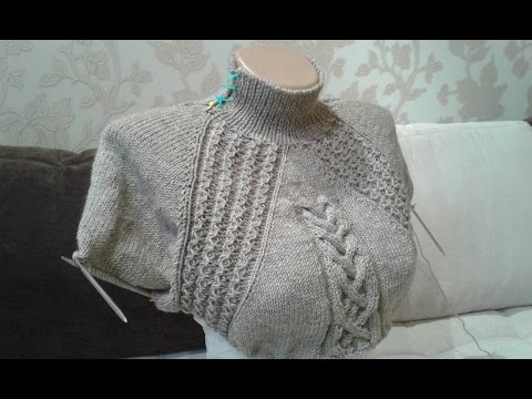 Видео: Платье спицами. Часть 5