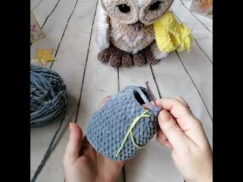 Видео: Амигуруми. Мк совушка крючком. Часть 1.
