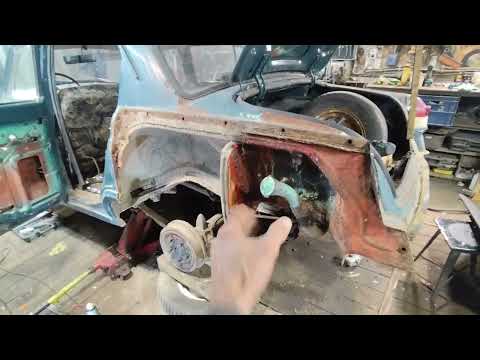 Видео: Газ 21 Волга, серия №2. Работы с кузовом