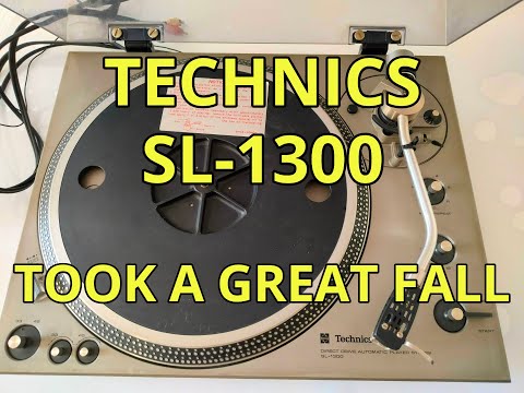 Видео: Technics SL-1300 сильно упал
