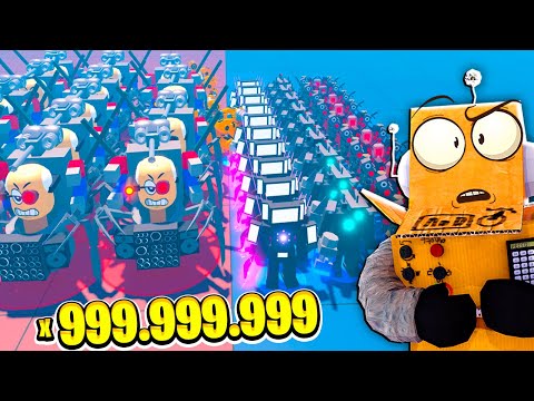 Видео: БИТВА СКИБИДИ УЧЕННЫХ ПРОТИВ ВСЕХ ТИТАНОВ! ROBLOX Skibidi Battle Simulator