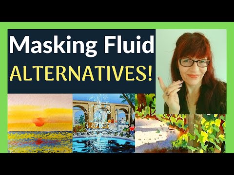 Видео: Альтернативы маскирующей жидкости для акварели (10 профессиональных приемов!)