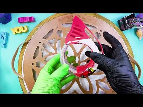 Видео: 341/Смотрите, как я превращаю этот деревянный поднос 💫 в шедевр Resinart #resincrafts #tutorial #...