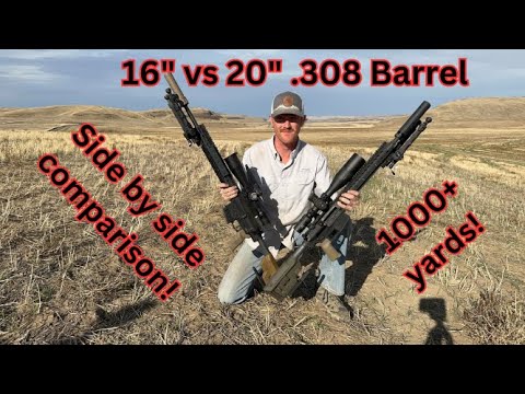 Видео: Сравнение длины ствола .308: 16 дюймов против 20 дюймов