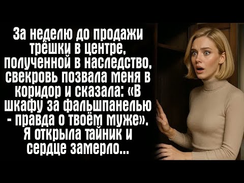 Видео: За неделю до продажи трёшки в центре, полученной в наследство, свекровь позвала меня в коридор..