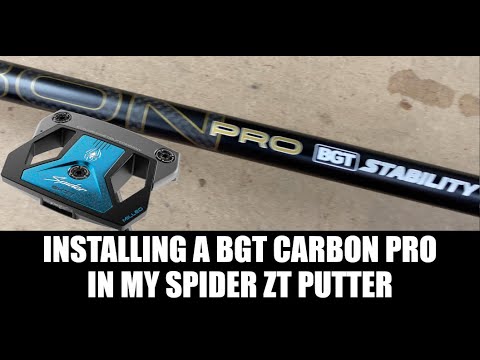 Видео: Устанавливаю шафт BGT Carbon Pro в мой паттер TaylorMade Spider ZT!