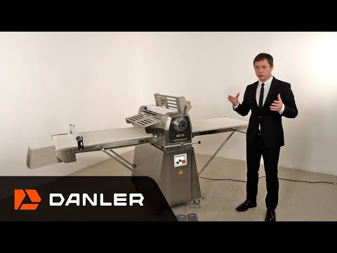 Видео: Тестораскаточная машина для слоёного теста Danler KDF-650