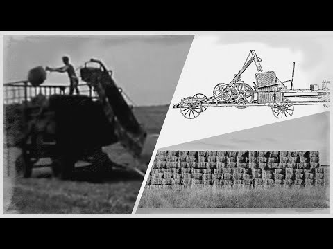 Видео: Пресс-подборщики. Начало. Фильм из "История сельхозтехники".