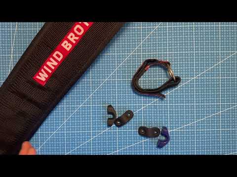 Видео: Кипа погона, стропа шкотового угла и откреночный ремень для Луча от WindBrothers