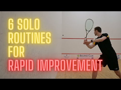 Видео: Сквош | 6 сольных упражнений для быстрого улучшения