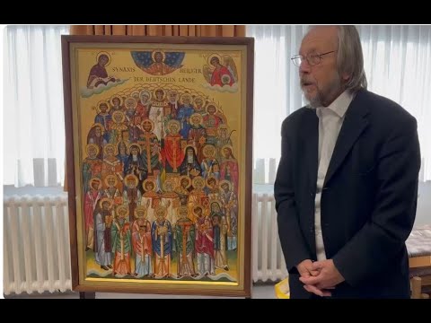 Видео: 19.10.25. Рассказ А. Столярова об иконе немецких святых. Часть 2