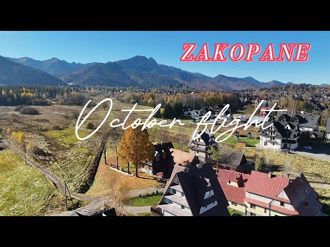 Видео: Zakopane. Amazing October flight. Закопане осенью. #djimini4pro #4Kfotage