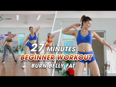 Видео: 27-минутная тренировка для начинающих сжигать жир | Eva Fitness