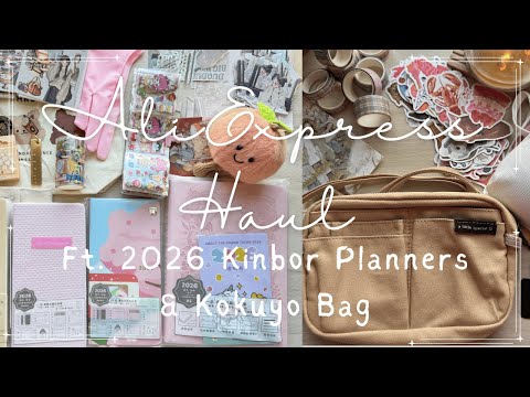 Видео: Огромная сумка AliExpress Haul/2026 Kinbor Planner/Kokuyo Bag #aliexpress #aliexpresshaul #channe...