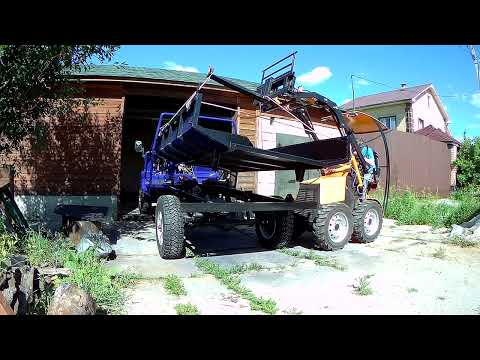 Видео: мини грузовик из УАЗа  восставший из металлолома
