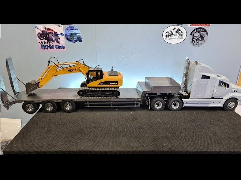 Видео: Полуприцеп трал в 14 масштабе для Tamiya truck