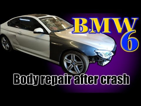 Видео: BMW 6. Body repair. Ремонт кузова.