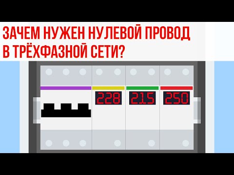 Видео: Что будет если ухудшится контакт в нулевом проводе или он отгорит? Перекос фаз и ток в нуле