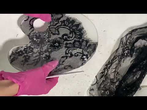 Видео: Заливка кружева эпоксидной смолой.