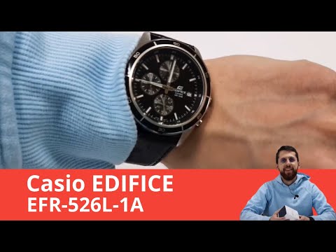 Видео: Часы Casio EFR-526L-1A - Обзор, Настройка, Замена Батарейки