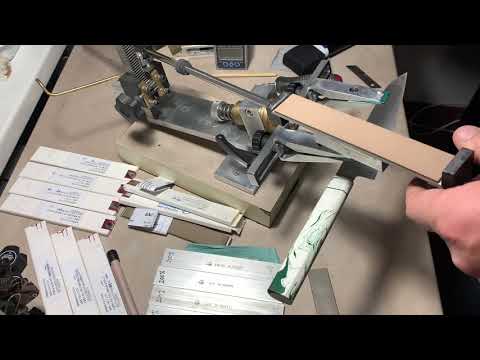 Видео: Заточка ножа эльборами .