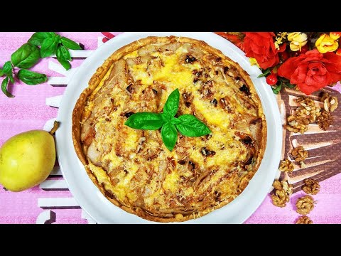 Видео: Привет из Франции! КИШ- ЛОРЕН с голубым сыром, грушей и орехами!