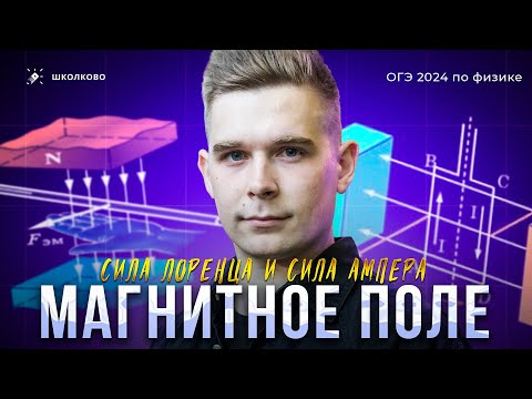 Видео: Магнитное поле. Сила Лоренца. Сила Ампера. Вся теория для ОГЭ по физике 2024
