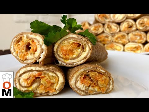 Видео: Печеночные Трубочки С Вкусной Начинкой, Обалденная Закуска на Большую Компанию