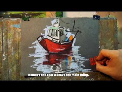 Видео: About a sketch in oil pastels.(subs) \О быстрых набросках в масляной пастели.