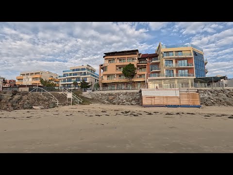 Видео: Вечерняя прогулка по берегу Чёрного моря с.Равда, Болгария /Ravda, Bulgaria
