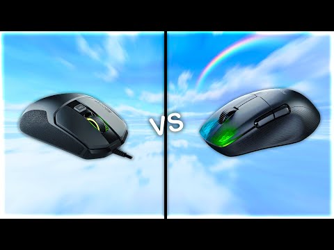 Видео: Roccat Kone Pro против Roccat Kain (сравнение мышей)