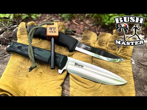 Видео: Нож Sturm Конвекс против Mora Bushcraft Black. Скидка в описании