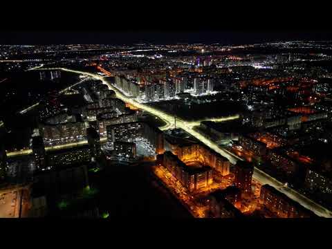 Видео: Омск| Ночь, левый берег