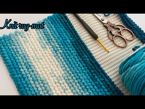 Видео: Вязание крючком, новейшее, самое красивое, самое простое, нескользящее, коврик,дорожка, изготовление