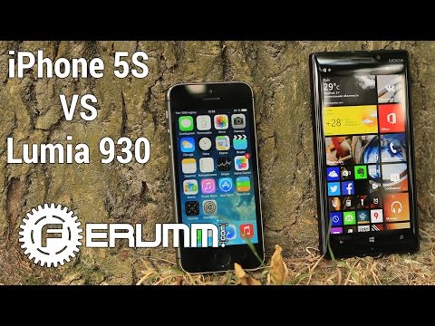 Видео: Nokia Lumia 930 vs iPhone 5S честное сравнение. iPhone 5S vs Lumia 930 битва флагманов от FERUMM.COM