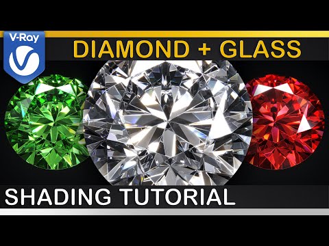 Видео: V-Ray | DIAMOND SHADER Photorealistic | Рефракционные материалы, дисперсия и Аббе, проблемы и реш...