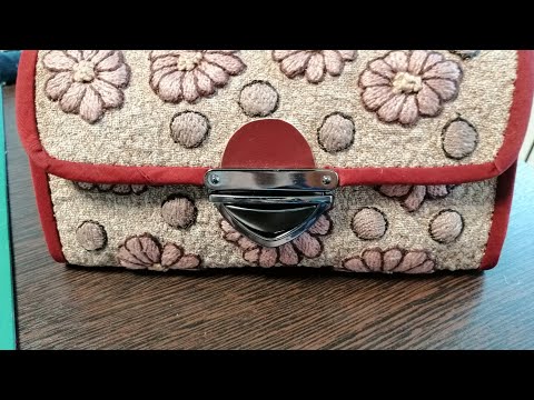 Видео: ТЕКСТИЛЬНЫЙ КОШЕЛЁК С ЗОЛОТОЙ СЕРЕДИНКОЙ.