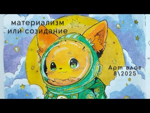 Видео: ПОСИДЕЛКИ ЗА РАСКРАСКОЙ: материализм или созидание | Арт влог 8/2025