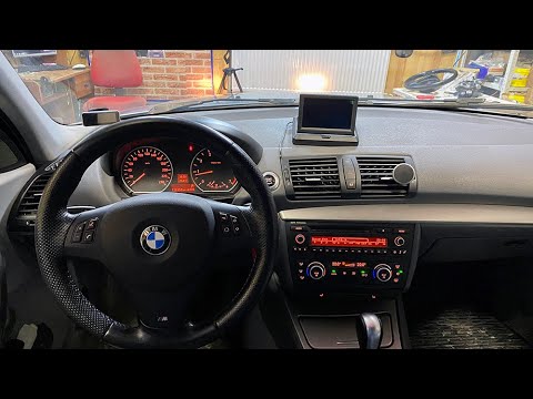 Видео: BMW 1 E87 -  М руль, панель климата от рестайла, звук ошибок и приветствия через магнитолу.