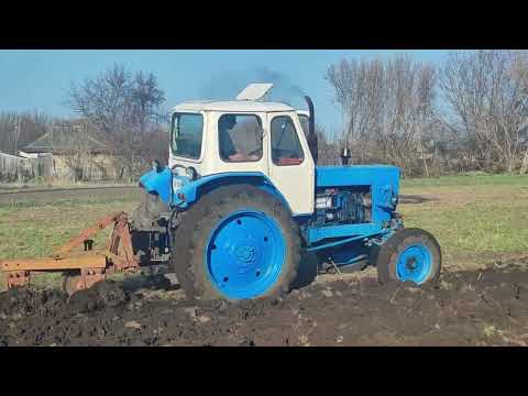 Видео: ЮМЗ - 6 в оранці огороду.