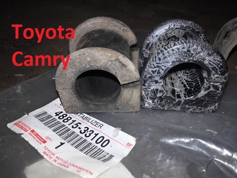 Видео: Toyota Camry 40 Замена втулок стабилизатора  убираем стук !
