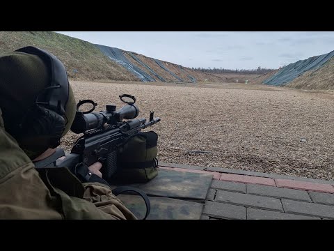 Видео: Статистическая кучность Сайги 308 исп. 61 на разных патронах