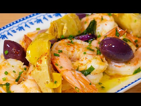 Видео: Эскабече из креветок. Что-то на богатом...